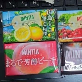 Asahi MINTIA 朝日 水蜜桃 草莓 柑橘 熱情 薄荷糖 口味清涼薄荷糖口含錠