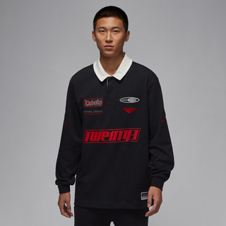 NIKE JORDAN 長袖 橄欖球領 AS M J ESS STMT RUGBY TOP 男 HF9324-010