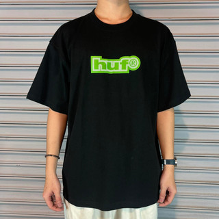HUF 89 Outline ss TEE TS02627-FOGRN LOGO踢 Nevermind.INC
