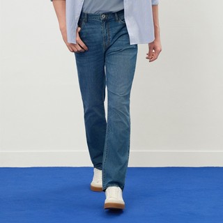GIORDANO 男/女裝涼感彈力冰冰牛仔褲 01116032 05416030