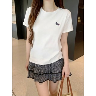 【CHILL】現貨 韓感．質感簡約正肩棉Tee 韓系穿搭 美式復古 圓領T 基本款 刺繡T