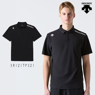 ＊立航高爾夫＊DESCENTE 男 POLO 短袖 #SR121TPS21 吸濕排汗,黑