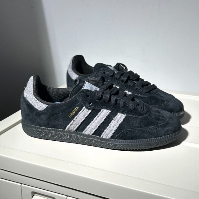 🚀選潮 adidas originals Samba ADV 舒適百搭 德訓 板鞋 黑武士 男女同款 黑色