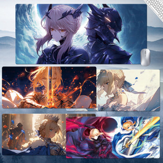 Fate滑鼠墊 saber 阿爾託莉雅 亞瑟王 遊戲動漫週邊滑鼠墊 Type-Moon 超大號電腦桌墊 滑鼠墊 桌墊