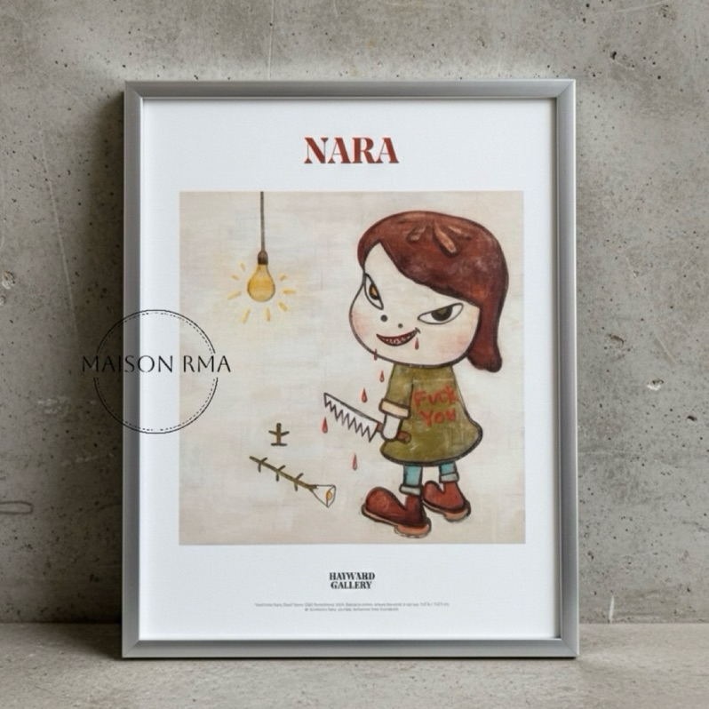 瑪森藝術|奈良美智 版畫 微噴版畫“Dead Flower”英國限定Yoshitomo Nara 英國展Print