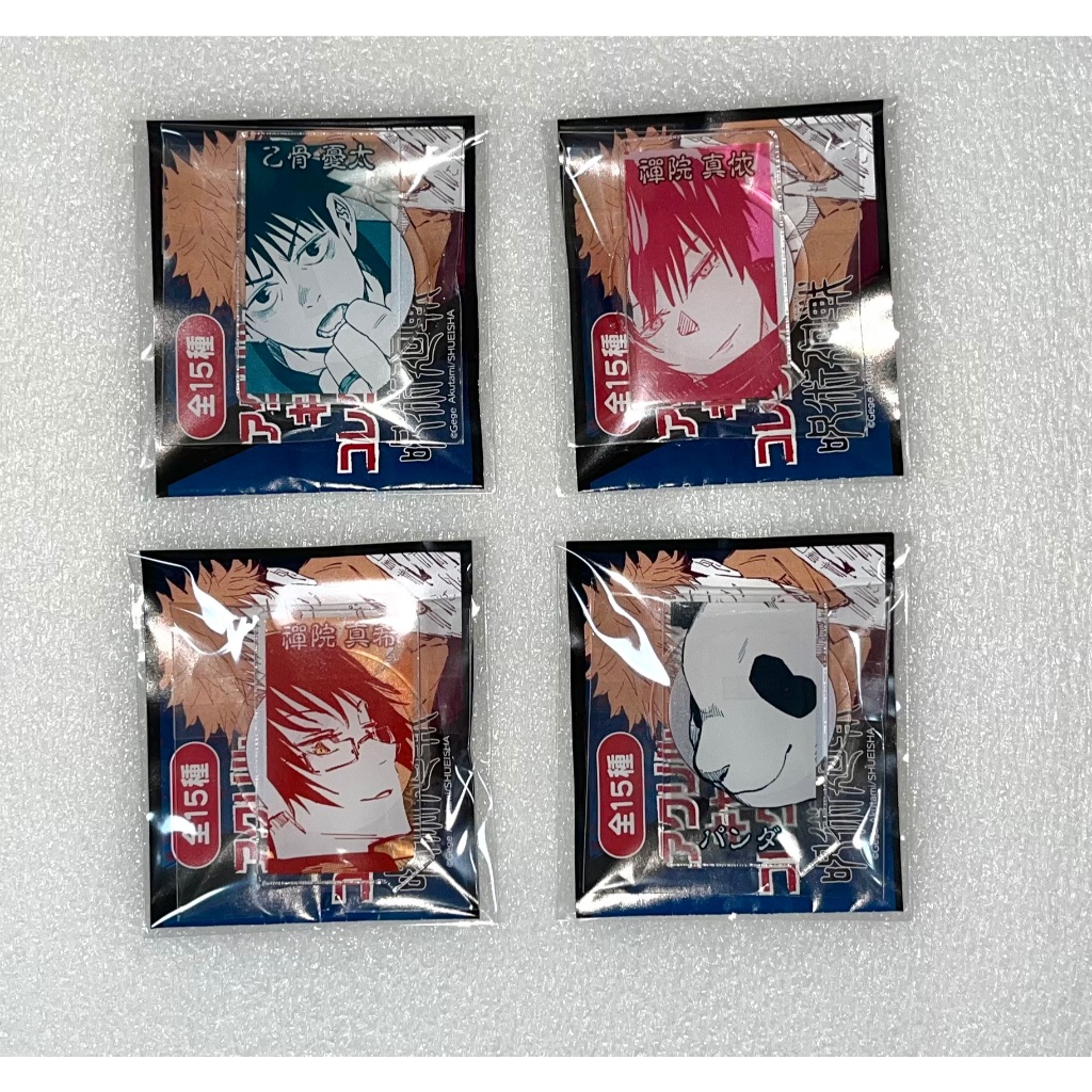 【全新】日版 咒術迴戰 JUMP SHOP 原畫 迷你壓克力立牌 乙骨憂太 禪院真希 禪院真依 熊貓