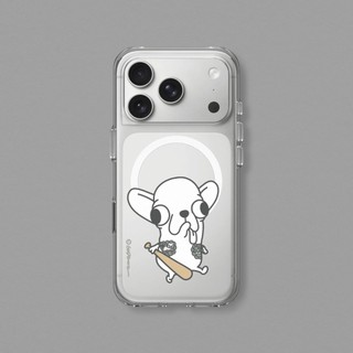 犀牛盾 適用iPhone Clear MagSafe相容 抗黃化透明防摔磁吸手機殼∣變種吉娃娃/89吉娃娃