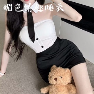 台灣現貨 90kg可穿 大尺碼秘書 cos秘書服 性感秘書包臀裙 侓政俏佳人 大尺碼抹胸包臀裙 cos制服 角色扮演