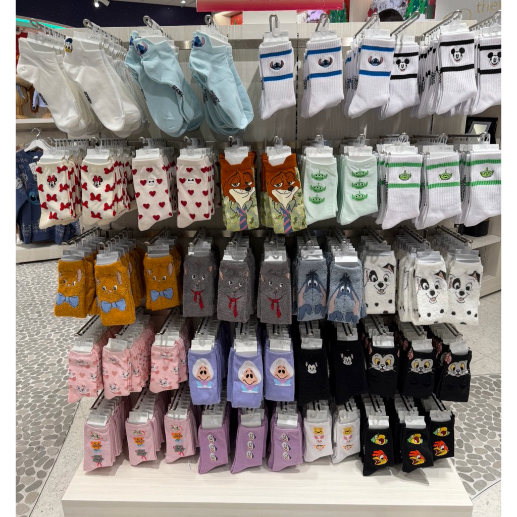 現貨｜日本 迪士尼 disey store 保暖襪 奇奇蒂蒂 貓兒歷險記 杜魯斯 柏里歐