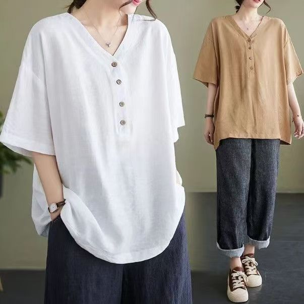 【XL-8XL】大尺碼女裝 遮肚T恤 大碼女裝 媽媽裝T恤 大尺碼夏季女裝 大尺碼夏季洋裝 女裝上衣 韓版女裝 遮肚女裝
