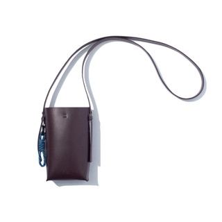 F/CE. TECH LEATHER MAP POCHETTE 酒紅色