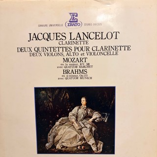 黑膠唱片 管樂 豎笛 Mozart 莫札特 豎笛五重奏 K.581 Jacques Lancelot