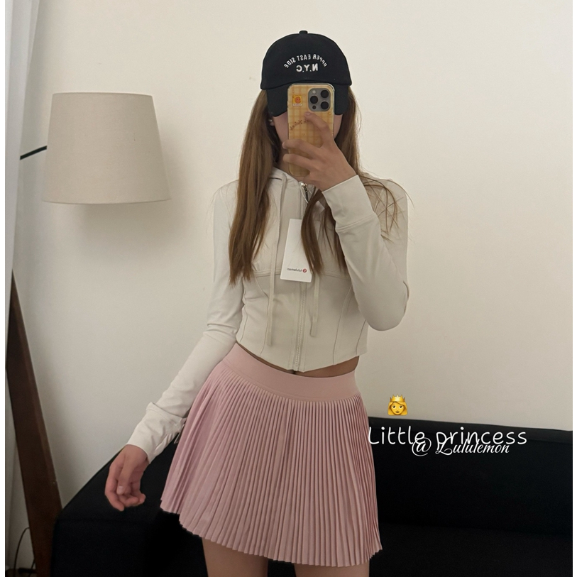 Little princess-🇰🇷代購🔥 lululemon 百褶裙 網球裙 元氣 高腰設計 日常穿搭 內安全褲 短裙