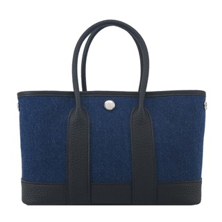 Hermes 愛馬仕 Mini Garden Party 帆布手提包(AA丹寧/K刻/銀釦)｜JS Maxx官方旗艦館