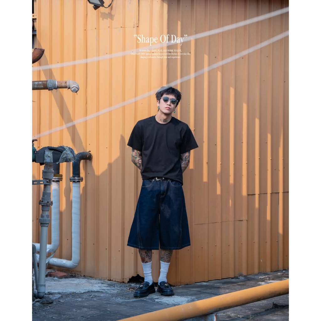 ORDINARY CLASSIC BOXY TEE 寬鬆電繡短版素TEE 短T【PS中壢】