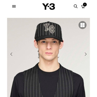 Y-3 PINSTRIPE CAP潮流條紋帽 棒球帽 戶外 休閒潮流精品 山本耀司 日本正品