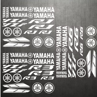 【台灣出貨】 貼紙 頭盔貼 適用山葉R1 R3 R6踏板車貼紙 貼紙 YAMAHA改裝防水防刮車身頭盔貼
