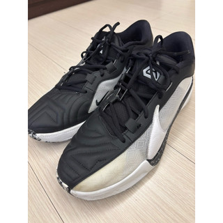 Nike 籃球鞋Zoom Freak 5 EP男鞋 （白黑）二手