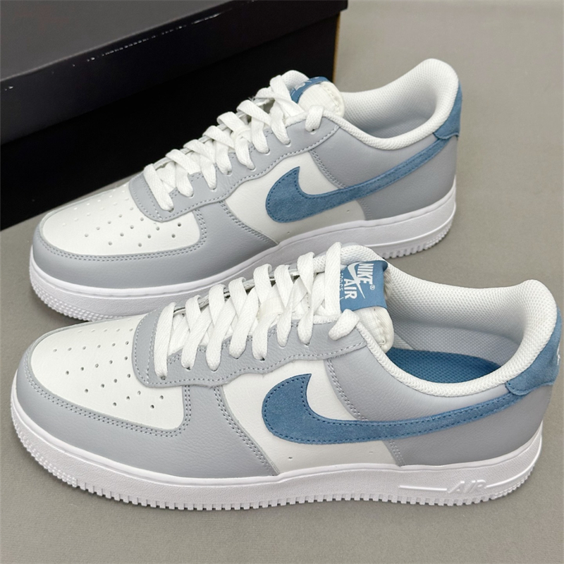 日本代購 Nike Air Force 1 07 Lv8 休閒鞋 麂皮  灰藍 男鞋 女鞋 HV1795-141