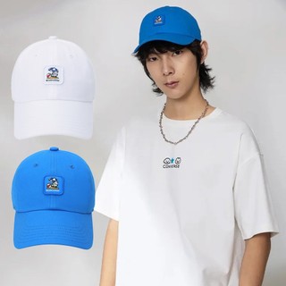 CONVERSE X MATSUI BASEBALL CAP 藍 白 聯名款 插畫 小狗 棒球帽 老帽【UA5981】