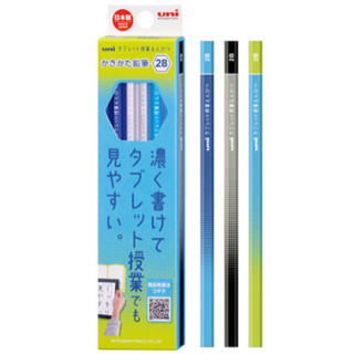 三菱UNI 六角原木 2B抗汙鉛筆-藍綠森林 墊腳石購物網