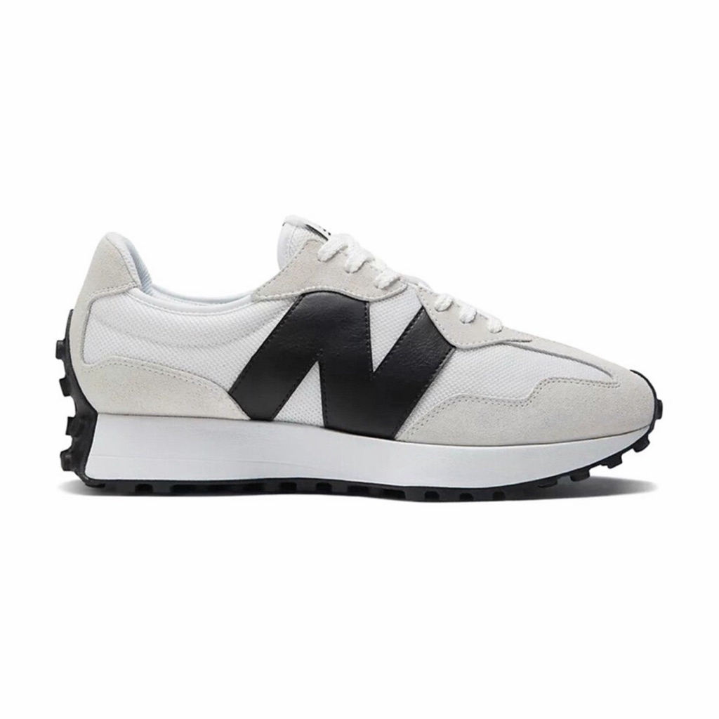 New Balance 327 復古休閒鞋 男女 白黑色_MS327CWB-D
