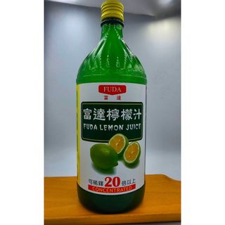 FUDA 富達檸檬汁960ml 濃縮汁特濃檸檬原汁果汁果飲現貨供應下午茶飲品果汁- 價格網