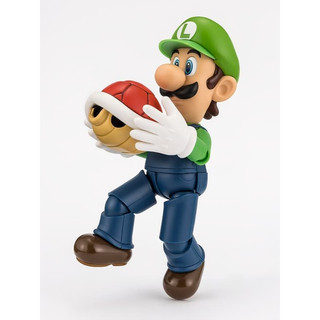 萬代 S.H.F SHF SUPER MARIO 超級瑪利歐 路易吉 可動完成品 豬帽子模型玩具