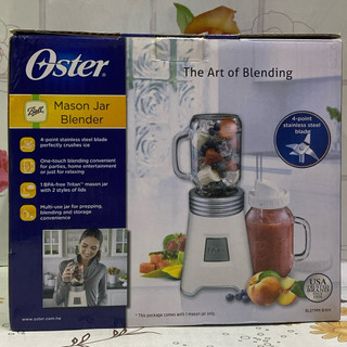 ゞ媽咪小舖﹏╭° 二手很新美國品牌Oster奧斯特Ball經典鮮瓶果汁機BLSTMM-BWH/隨手杯果汁機/飲料機