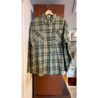 05. F｜NEW｜綠格長袖襯衫