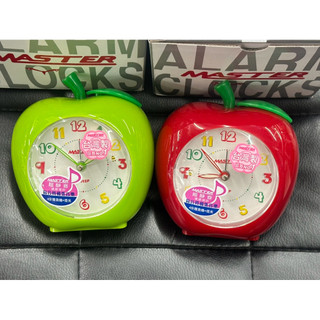 【天龜】台灣製造 MASTER紅色 綠色 蘋果 鬧鐘 靜音 貪睡 音樂聲 小夜燈 JM-E611