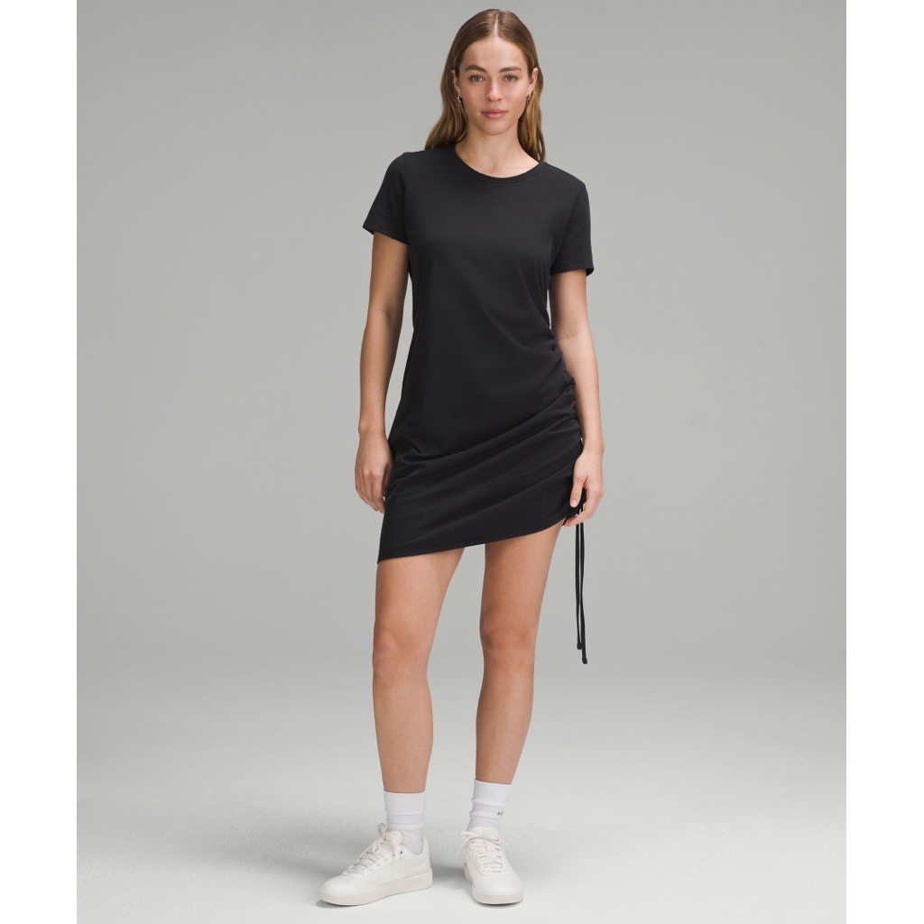 lululemon (10碼）新品🎈🎈 Cinch-Hem 女士单侧抽绳高克重棉混纺连衣裙