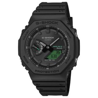 【CASIO 卡西歐】G-SHOCK 狂放能量 悍然無畏 藍芽太陽能雙顯錶款 GA-B2100BEG-1A 45.4mm