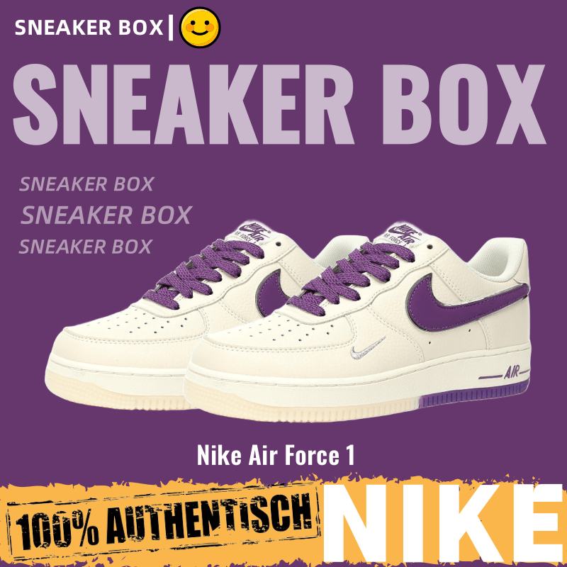 【U+】Nike 鞋 Air Force 1’07 Low "米白黑銀小鉤" 空軍一號 休閒運動鞋 板鞋 男女鞋