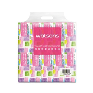 Watsons 屈臣氏抽取式衛生紙 110抽 10包入一串 / 6串一箱