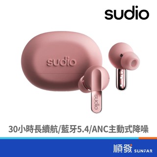 Sudio N3 Pro 真無線藍牙耳機 - 玫瑰粉