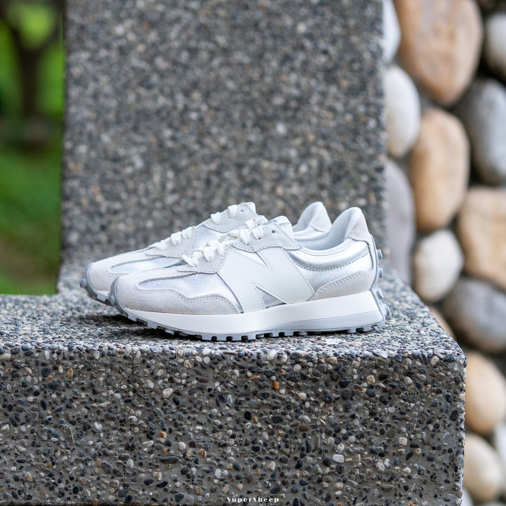 New Balance 327 復古 麂皮 休閒鞋 B楦頭 女鞋 灰 銀 WS327GLA