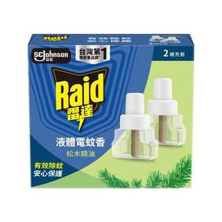 Raid雷達 薄型液體電蚊香重灌(植物清新/41ml*2)【萬家福】
