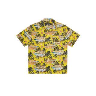 BILLIONAIRE BOYS CLUB RESORT CAMP COLLAR SHIRT 短袖襯衫 黃