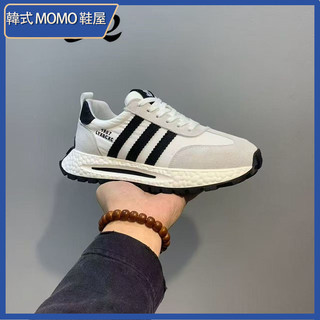 韓式MOMO鞋屋 阿甘鞋 板鞋男 舒適休閒鞋 版老爹鞋 百搭休閒鞋 小白鞋男 休閒鞋 運動鞋 防滑耐磨 輕便鞋