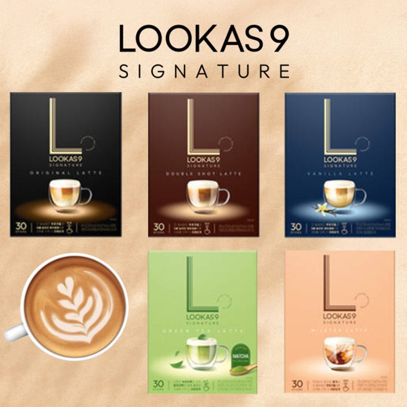 韓國 盧卡斯 Lookas9 經典拿鐵咖啡 香草拿鐵 雙倍濃縮拿鐵 綠茶拿鐵 紅茶拿鐵 30入/盒 濃郁滑順 南陽乳業