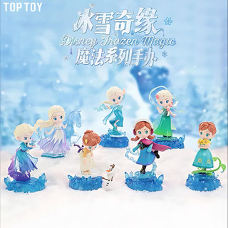 ✨正版 冰雪奇緣 TOPTOY 魔法系列 公仔 盲盒 艾莎 Elsa 安娜 雪寶 擺件 禮物 公主 迪士尼 蛋糕公仔