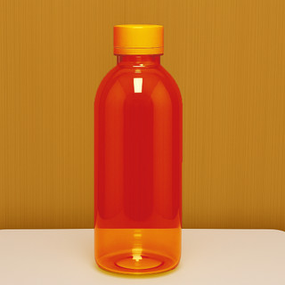 【馬科濼 MacLok】透明瓶裝瓶 紅瓶身 黃蓋 瓶裝水瓶 機油透明空瓶