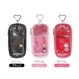 Sanrio三麗鷗 Hello Kitty 透明收納包/娃包/痛包 附扣環