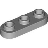 磚家 LEGO 樂高 淺灰色 Plate 1x3 Round 薄板 薄片 平板 顆粒薄板 77850