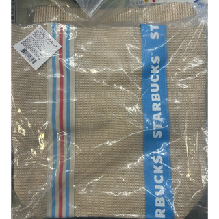 星巴克直紋棉麻條紋提袋 原價$750元 特價$500元 馬上出貨