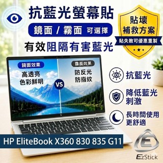 【Ezstick】HP EliteBook X360 830 835 G11 防藍光螢幕貼 抗藍光 (可選鏡面或霧面)