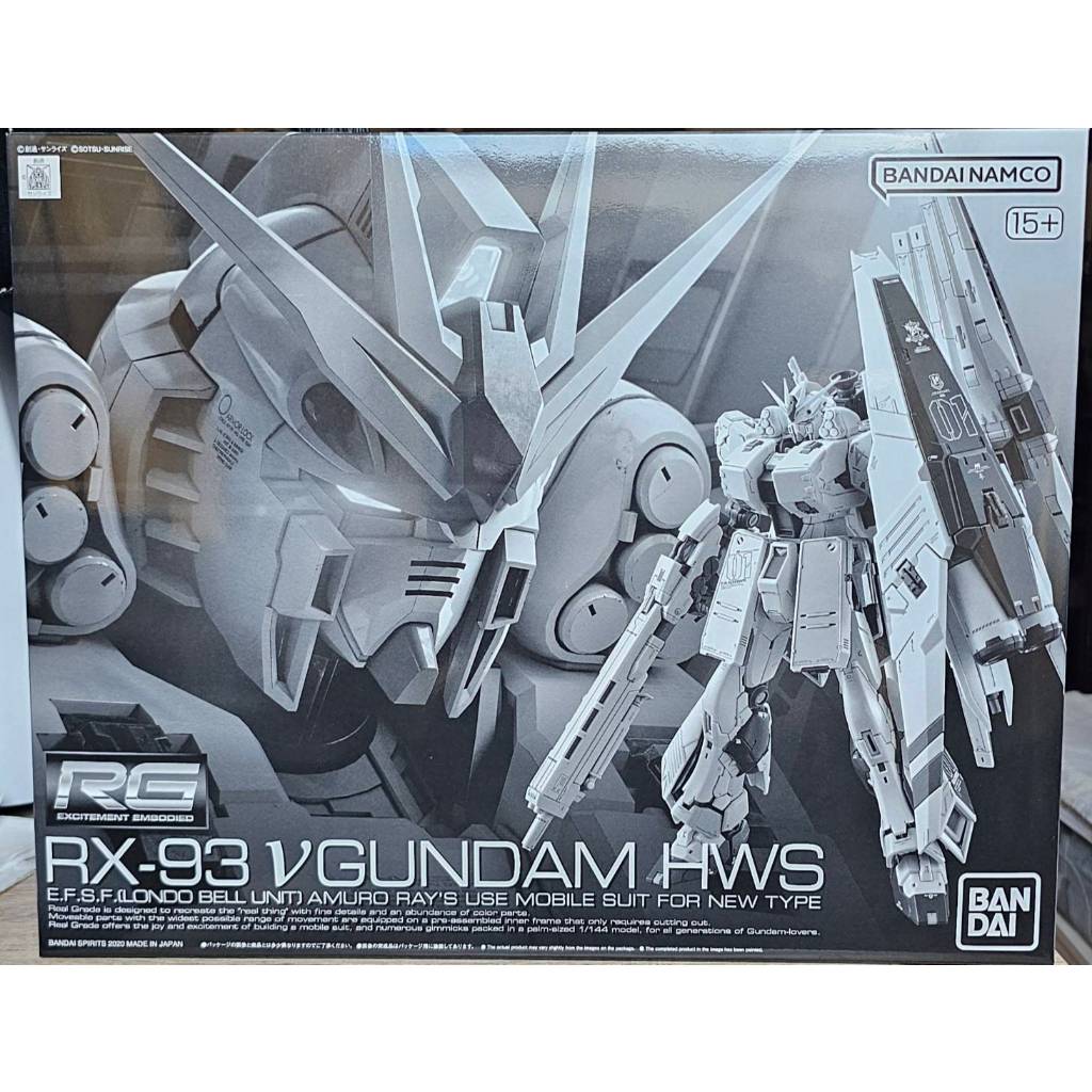 [現貨]RG 1/144 ν鋼彈HWS 重武裝ν鋼彈 重裝牛 PB限定 萬代 組裝模型