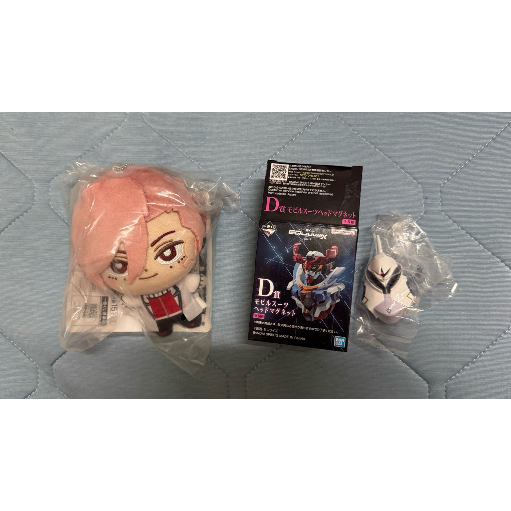 一番賞 桃源暗鬼 F賞 花魁坂京夜/拆封確認 鋼彈GQuuuuuuX vol.3 D賞 機體頭部磁鐵