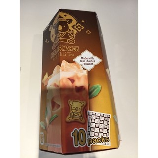 樂天LOTTE小熊餅乾家庭號泰奶風味濃黑巧克力抹茶